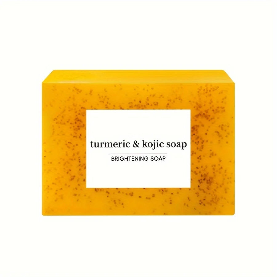 3PCS Turmeric Soap Bar, Organic Turmeric Soap for Dark Spots & Acne, for Hyperpigmentation, Smooth Skin, All Natural Turmeric Soap Bar, Deep Cleansing Turmeric Soap