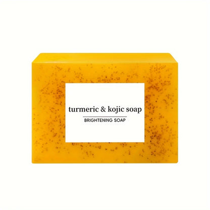 3PCS Turmeric Soap Bar, Organic Turmeric Soap for Dark Spots & Acne, for Hyperpigmentation, Smooth Skin, All Natural Turmeric Soap Bar, Deep Cleansing Turmeric Soap